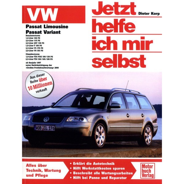 Vw Passat B5 Typ 3B 3BG 1996-2005 Jetzt Helfe Ich Mir Selbst Werkstatthandbuch-image