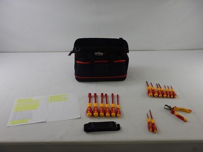 Wiha 32874 - 15 Piece Insulated Tool Set in Canvas Tool Bag