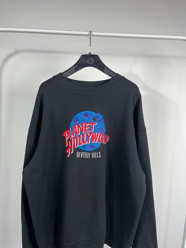 Sudadera De Colección Planet Hollywood Beverly Hills XL EE. UU. Hecha Negra Foto 2 de 4