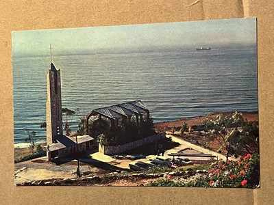 VINTAGE UNUSED POSTCARD - WAYFARERS CHAPEL, RANCHO PALOS VERDES, CALIFORNIA
