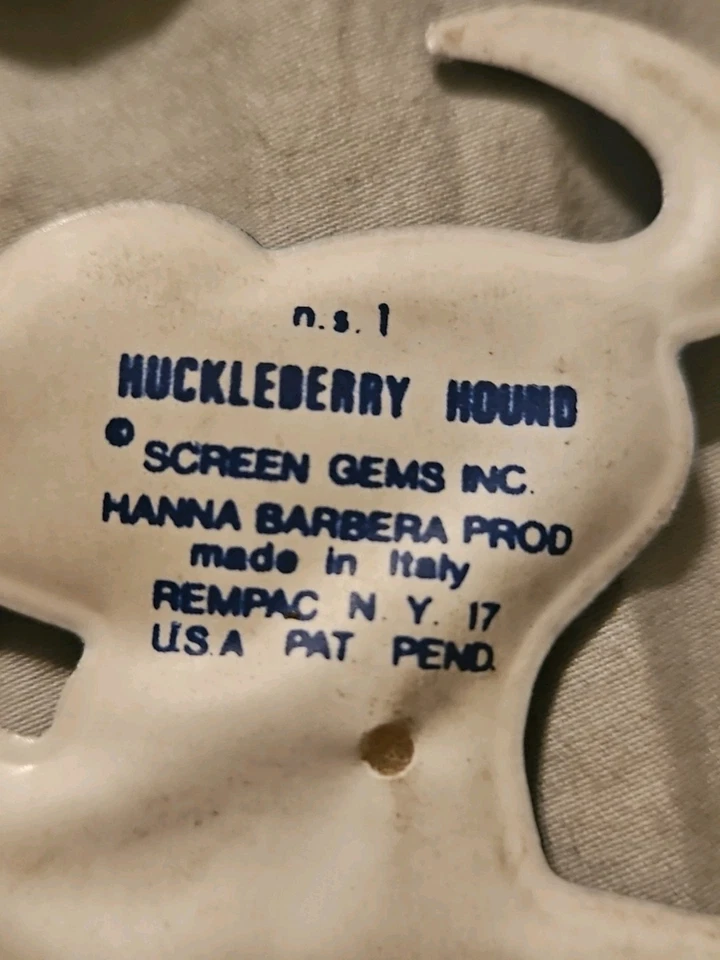 Vintage Plasteco Huckle berry Hound. Hanna barbera prod. Made in italy. - Image 3 of 4