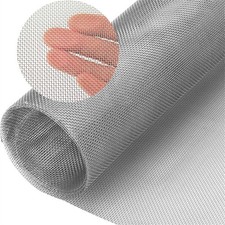 Wire Mesh Stainless Steel Woven 20 Metal 12 x47.2 inches, Silver