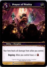 Prayer of Vitality Icecrown 58 / 220 Arnie Swekel 2010 World of Warcraft CCG TCG