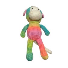 Rainbow Amigurumi Crochet Monkey