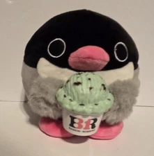 2024 ZURU Mini Brands Snackles 5" Penelope Penguin Baskin Robbins Plush Series 2