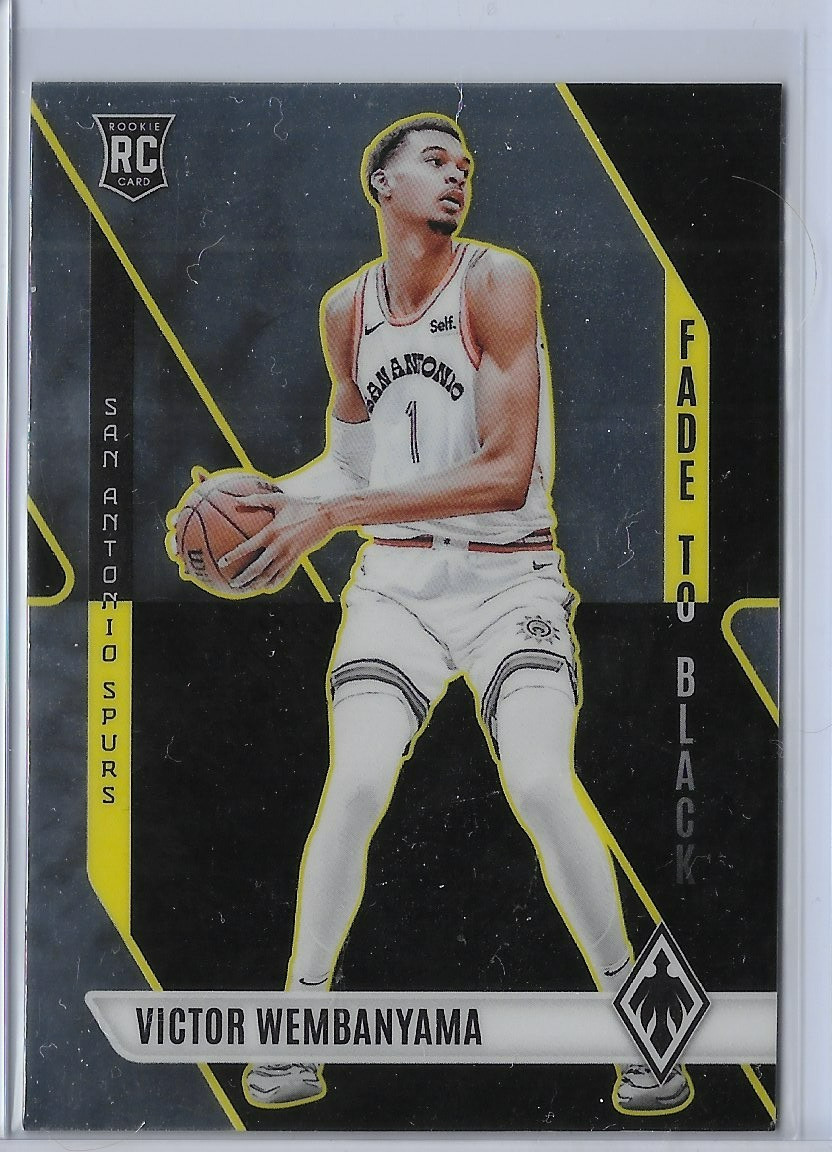 2023-24 Panini Phoenix - Victor Wembanyama #11- Fade to Black (RC)