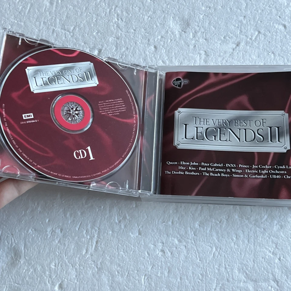 Very Best Of Legends II CD Country Pop Rock Años 70 80 Años 90 Compilación de Música 3 Discos Foto 4 de 4