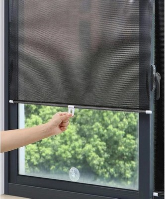 2er Pack Saugnapf Rollo ohne Bohren Tragbar Fenster Sonnenschutz Sichtschutz