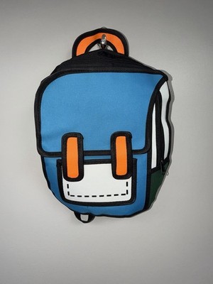 2D Cartoon-Style Backpack Anime