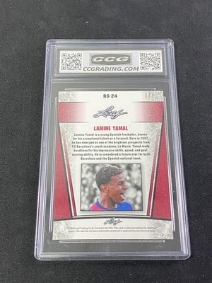 Lamine Yamal 2024 Leaf Metal Rookie Burst Wave 1/1 CCG 10 Spain