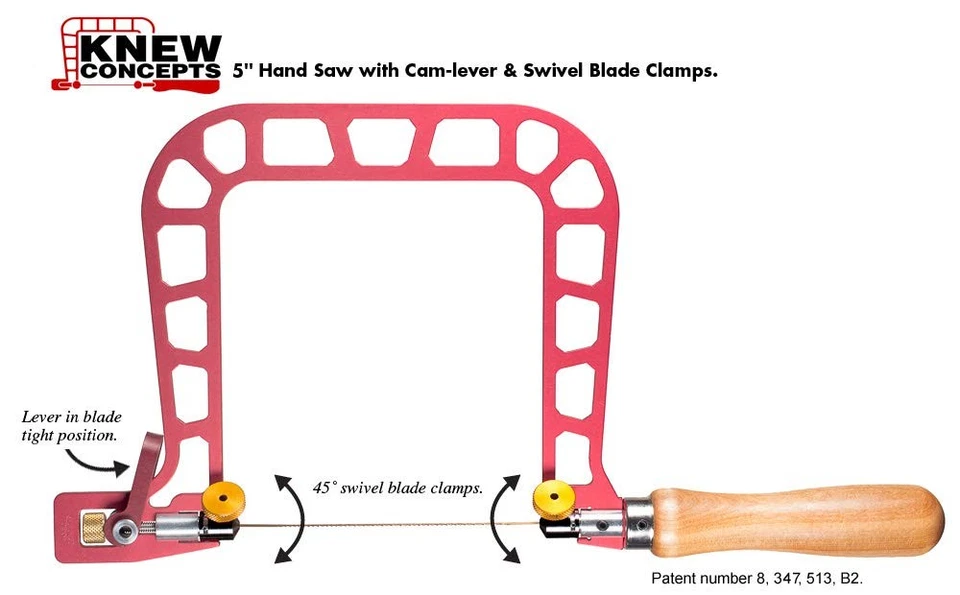 "Sierra de traste Mk.III de 5"" con palanca de tensión y abrazaderas de hoja giratoria" Foto 2 de 2