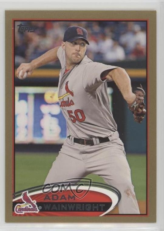 2012 Topps Gold 1332/2012 Adam Wainwright #495 i4v