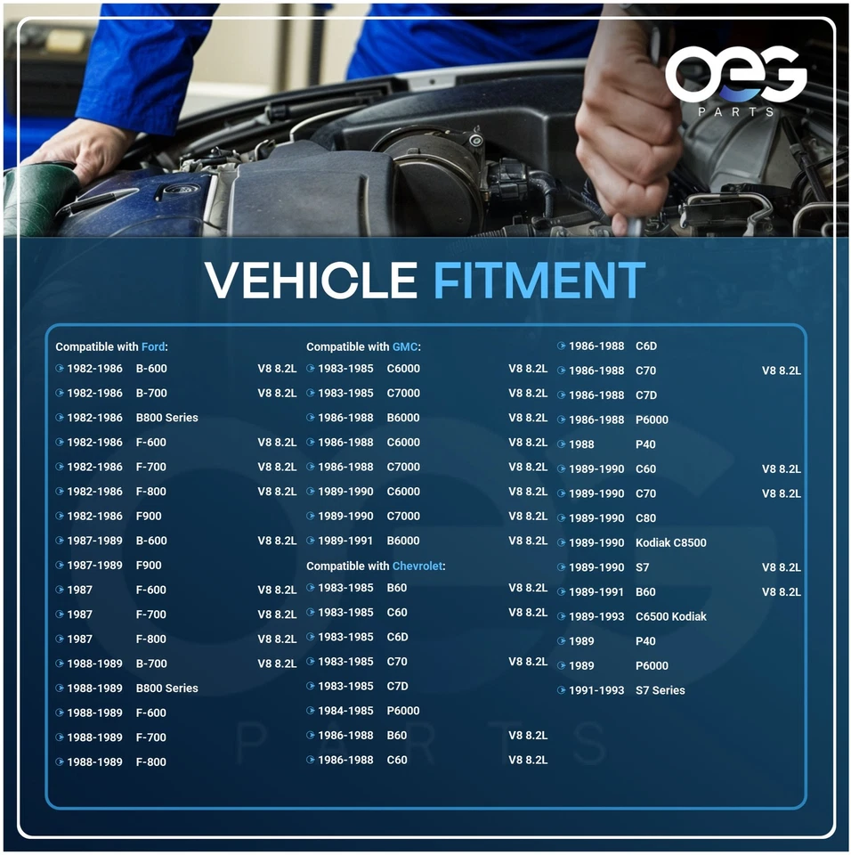 Nuevo arranque compatible con GMC B6000 C6D C7D P6500 8,2 L 1986-1988 1990308 50-113-2 SDR0154 Foto 4 de 4