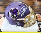Derrick Henry Signed Riddell 2024 Alternate Speed Mini Helmet - BAS COA - Ravens