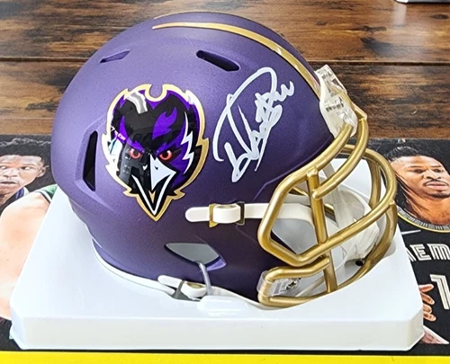 Derrick Henry Signed Riddell 2024 Alternate Speed Mini Helmet - BAS COA - Ravens
