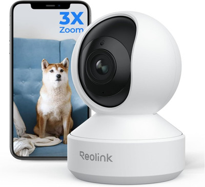 REOLINK Smart 4K UHD Pan & Tilt Dual-Band Wi-Fi 6 Indoor Security Camera with 3X