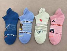 4 pairs BOMBAS Women's Honeycomb Ankle Socks size M 6-10 4 Colors