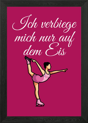 Verbiege mich auf dem Eis Framed Wall Art Poster Canvas Print Picture