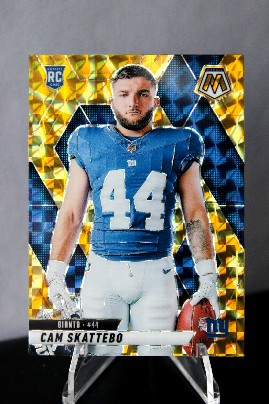 2025 Panini Mosaic Football Cam Skattebo (RC) #271 Yellow Reactive Parallel
