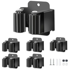 5 PCS Broom Holder Wall Mount, Upgraded Heavy Duty Mop and Broom Holder W