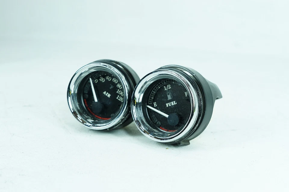 Harley Touring 1998 FLTRI Road Glide OEM medidores de temperatura del aire y combustible gasolina Foto 4 de 4