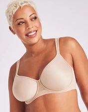 Bali Underwire Bra One Smooth U Women's Ultra Light Minimizer Full-coverage