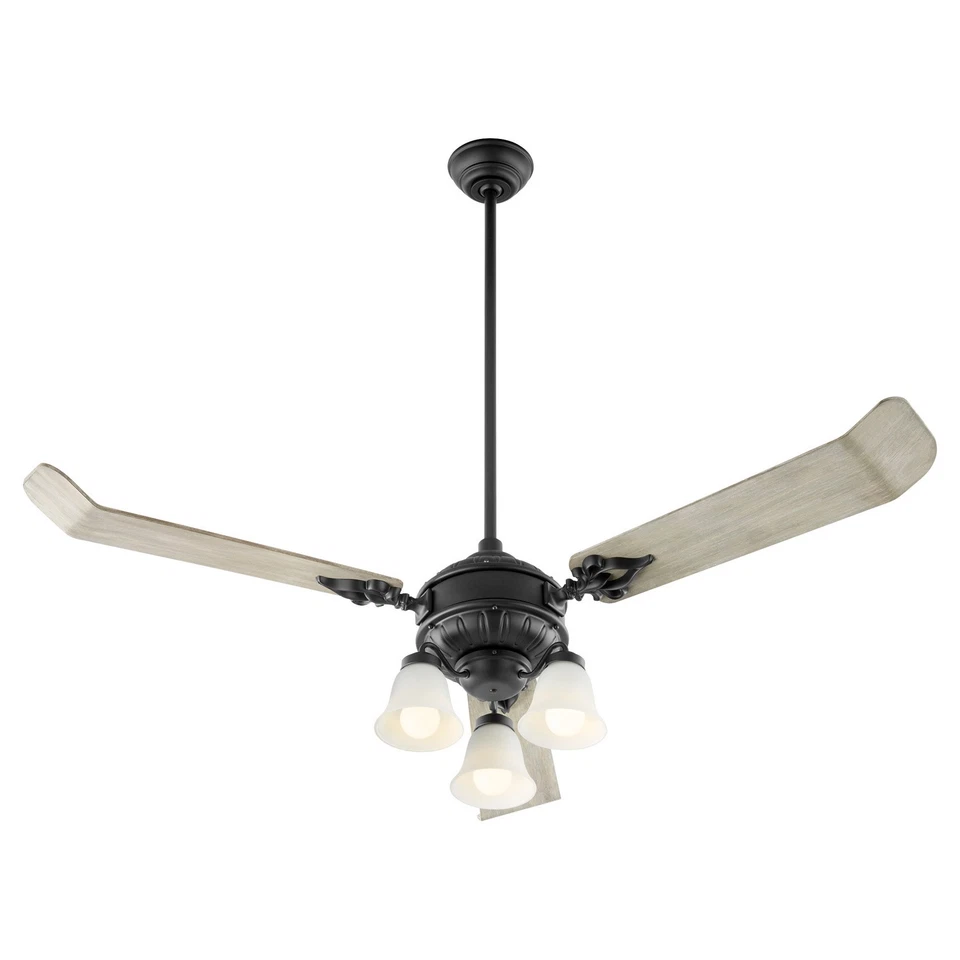 Textured Black 60"Ceiling Fan from the Brewster Collection - Image 2 of 4