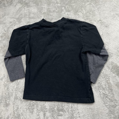 Vintage Southpole Kinder Größe Medium Langarm Y2K schwarz grau Ärmel - Bild 3 von 7