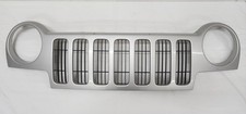 2002-2004 Jeep Liberty Silver Front Grill Header Panel 2002-2004 Jeep Liberty Silver Front Grill Header Panel