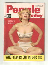 People Today July 29 1953 MARILYN MONROE Color Cover Vtg Magazine People Today July 29 1953 MARILYN MONROE Color Cover Vtg Magazine