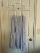 Watters & Watters Size 10 Lavender / Pale Blue Dress