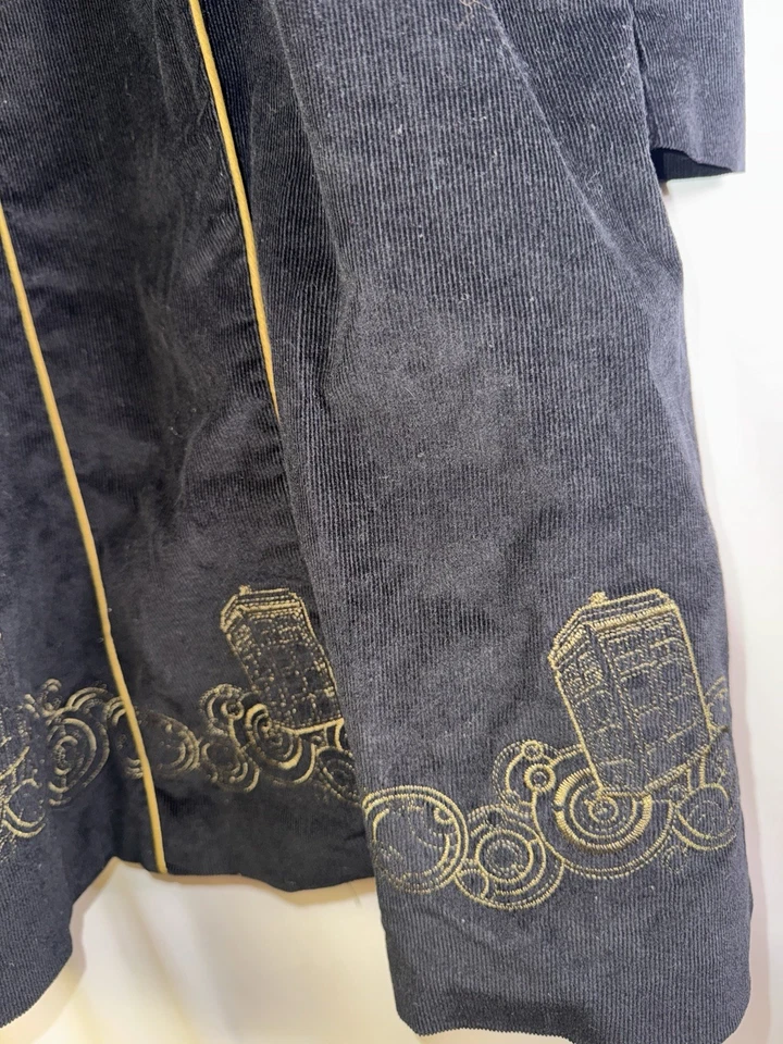 Vestido Abrigo Doctor Who TARDIS XS BBC Hot Topic Exclusivo Negro Juegos con disfraces Foto 2 de 4