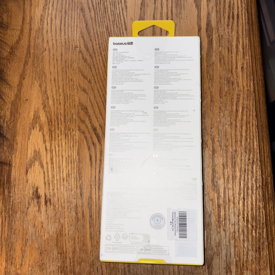 Baseus CO2 Magnetic Car Phone Holder Stand Foldable Mount.  New in Box! - Image 2 of 2