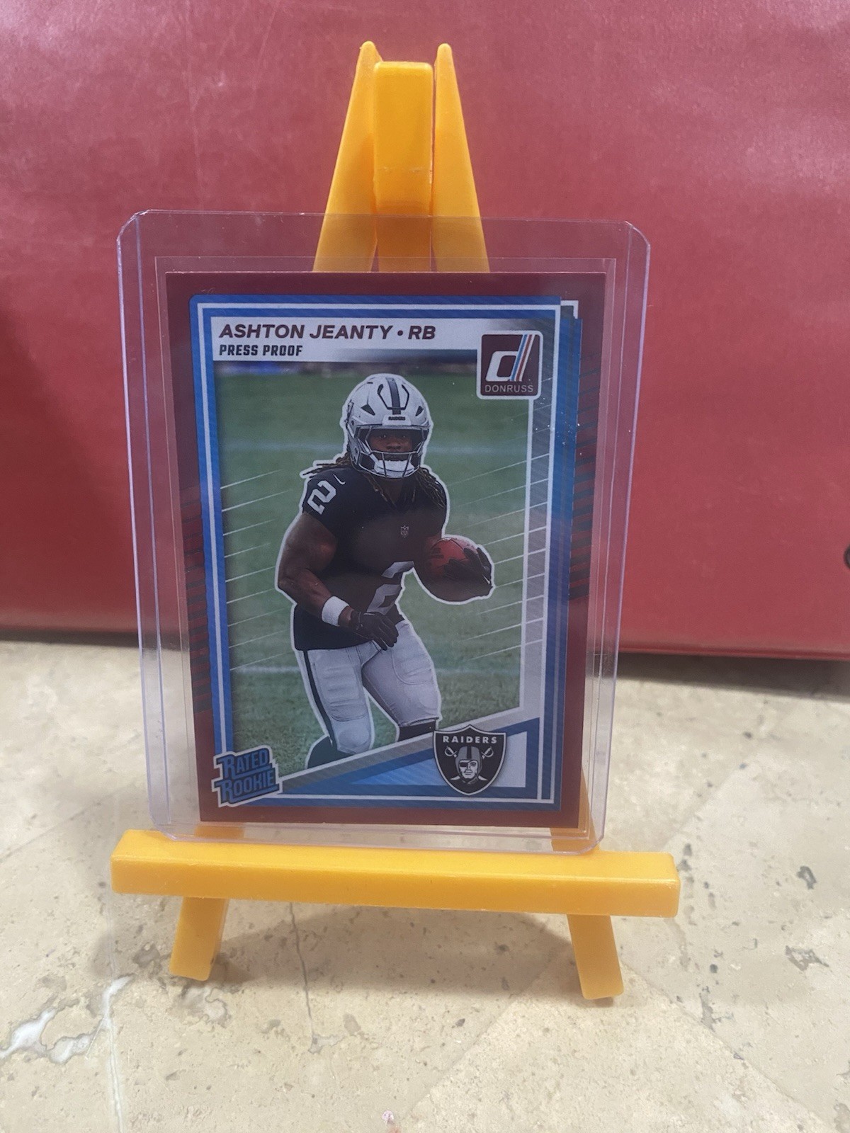 2025 Panini Donruss - Rated Rookie Ashton Jeanty #305 Press Proof Red (RC)