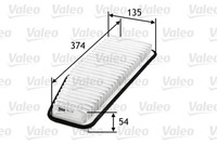 Luftfilter Valeo 585240 Filtereinsatz FüR Previa Toyota RAV 2 4WD ACA21 ACA20