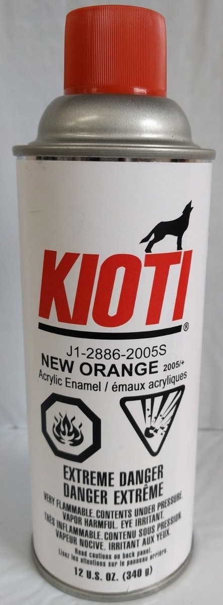 New OEM Genuine Kioti J1-2886-2005S 12 oz New Orange Spray Paint
