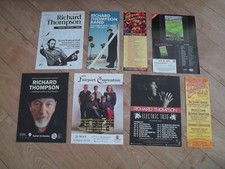 RICHARD THOMPSON & FAIRPORT CONVENTION - 8 different lovely colour tour flyers