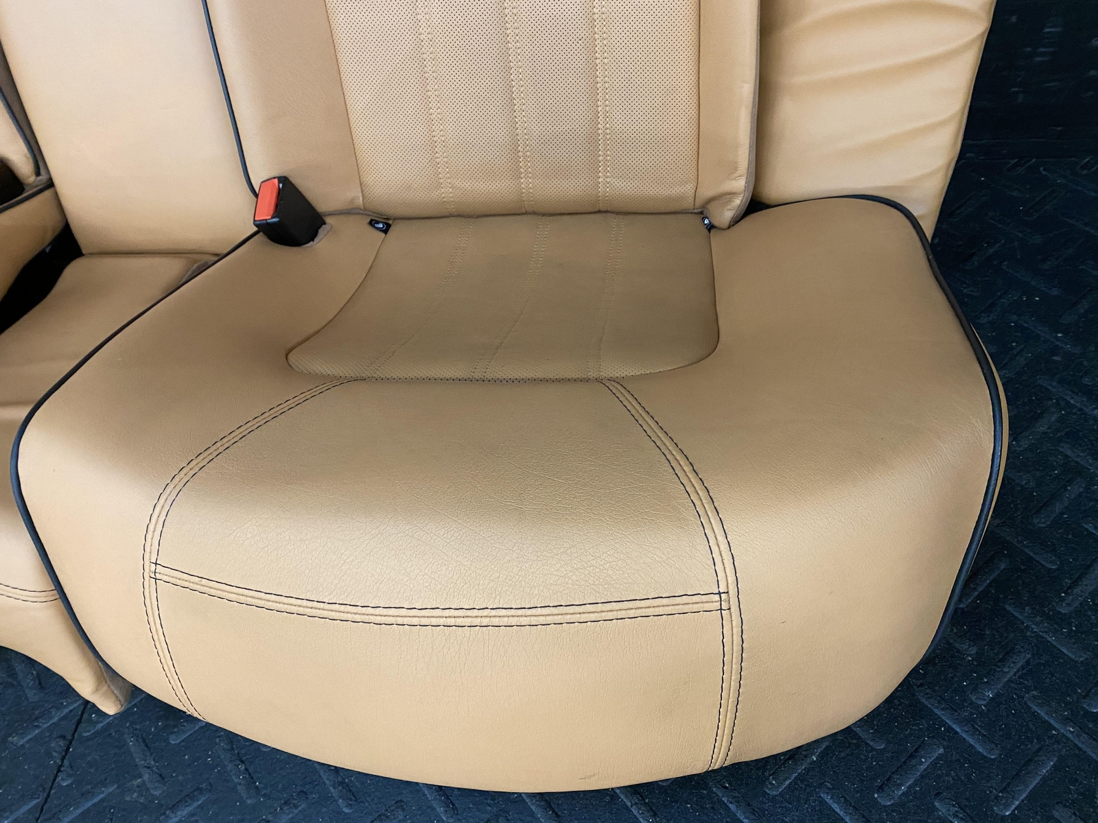 09 MASERATI QUATTROPORT SET OF POWER BUCKET FRONT & REAR SEATS CUOIO LEATHER