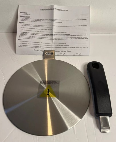 Placa difusora de inducción con mango desmontable difusor de calor cocción sin inducción - Imagen 2 de 7