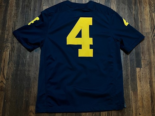 MAGLIA CUCITA LIMITATA MICHIGAN WOLVERINES JORDAN $135 #1 CAMPIONI NAZIONALI - Foto 2 di 4