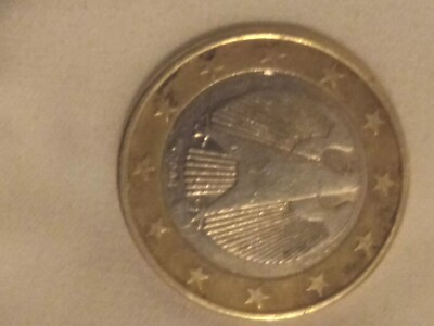 2002-J Germany 1 Euro - Sharp Coin! - 1st Map - Minted in Hamburg