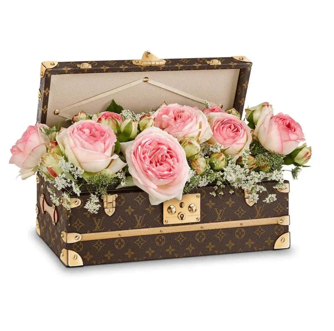 ヴィトン マルフルール M41504 フラワー 花 トランク 24062761 Louis Vuitton Malle Fleurs Flower Trunk Monogram Canvas