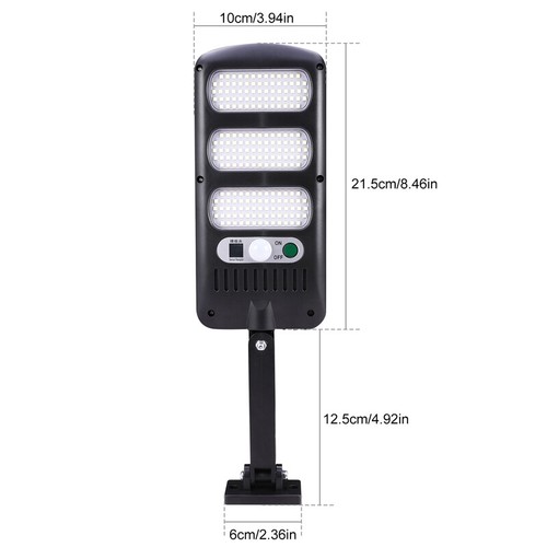 Solar Street Light 100Watt Outdoor Motion Sensor Wall Dusk-to-Dawn Lamp w/Remote - Picture 8 of 18