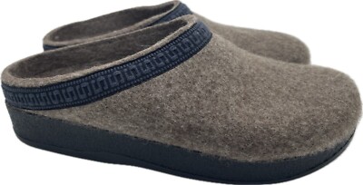 Stegmann Men's Wool Clogs Poly Sole Heather Brown Size 8.5