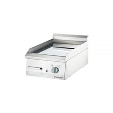 Verchromte Elektro-Griddleplatte Tischger&auml;t, 400x700mm glatte Grillfl&auml;che 4,05kw