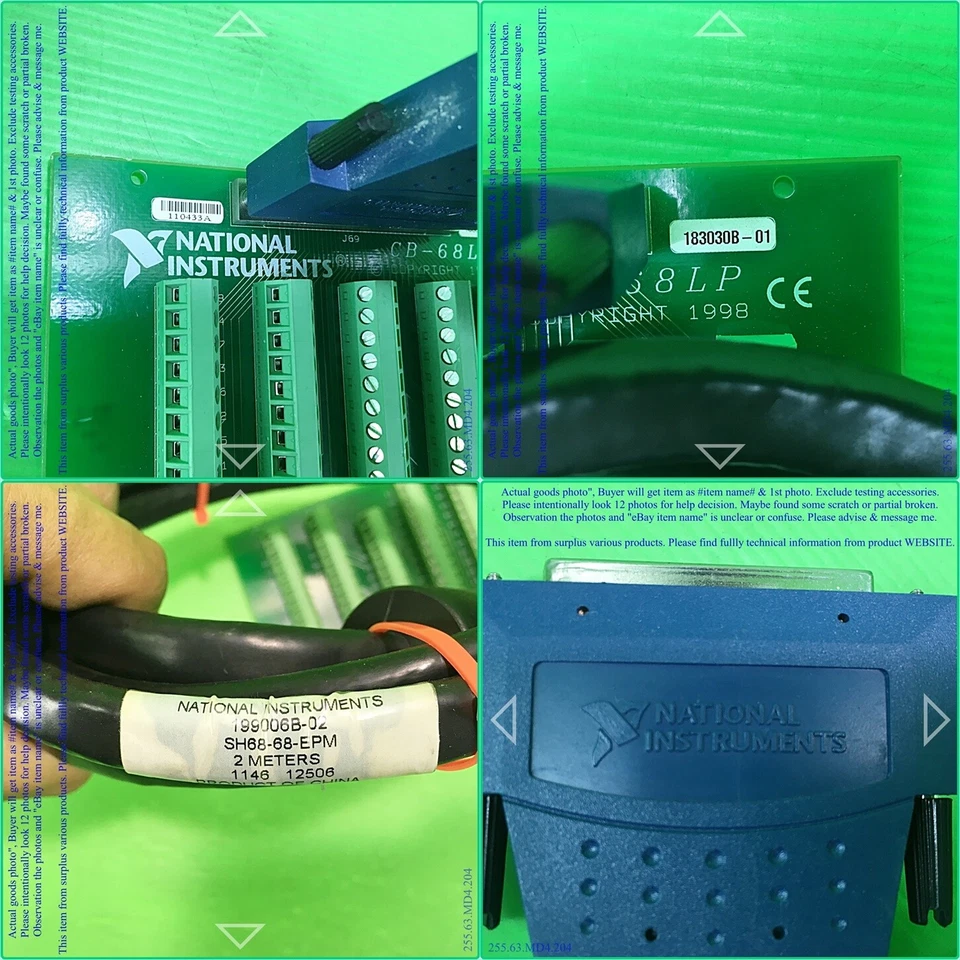NATIONAL INSTRUMENTS CB-68LP 199006B-02,PCB&Cable SH68-68 as in photos, SALE,DHL - Image 4 of 4