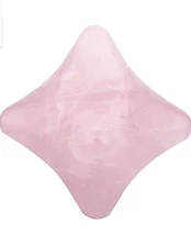 Hexagonal Reiki Quartz Crystal Massage Stone, Wellness Stone for Relaxation