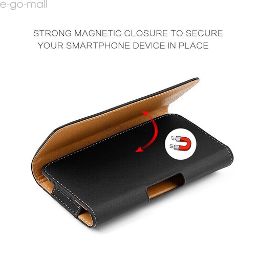 7 in x 4inch Extra Large Pouch Belt Clip Leather Holster Carrying Case for Phone - Picture 22 of 49