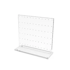 Clear Acrylic Plexiglass Ear Ring Jewelry Stand Countertop Display 11620-4A