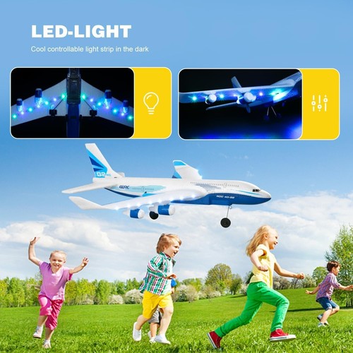 US Foam Airliner Aircraft Plane 2.4G RC Glider Remote Control Fighter Plane Boy - Picture 3 of 8